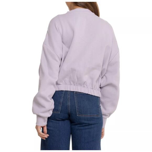 Levi’s Sporty Cinch Sweatshirt Lavender Purple Women’s S Cotton Crew Kidcore - Picture 2 of 7